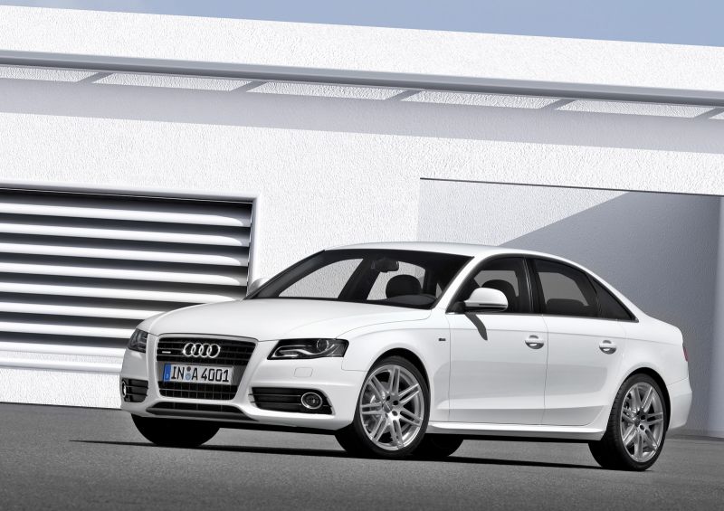 The LED bulbs make up the daytime running lights Audi a4